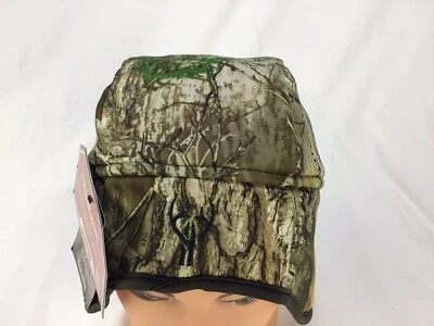 Huntworth Victor BEANIE FLEECE HAT Reversible Camo/Orange Blaze One Size Hunting - Image 1 of 4