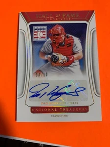 2022 NATIONAL TREASURES IVAN RODRIGUEZ AUTOGRAPH 3/10 HALL OF FAME SIGNATURES - Picture 1 of 1