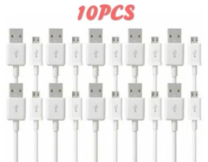 10Packs 3ft White/Black Micro USB Sync Fast Charger Cable Cord For Android Phone - Picture 1 of 19