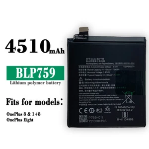 Repuesto interno de batería de iones de litio + herramientas para Oppo OnePlus 8 Pro BLP759 4510mAh - Imagen 1 de 5