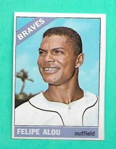 (1) FELIPE ALOU 1966 TOPPS # 96 ATLANTA  BRAVES NM+ CARD (V0770)  