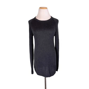 Lululemon Size 2? Dark Grey Sunshine Coast Sweater Soft Knit "Be Bold" - Picture 1 of 13