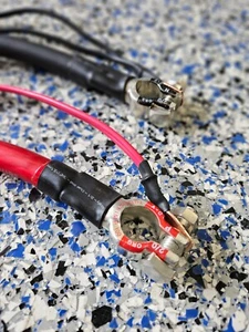 Datsun 70-83 240Z 260Z 280Z ZX Performance Battery Cable Set 1/0 G w/ Terminals - Picture 1 of 4