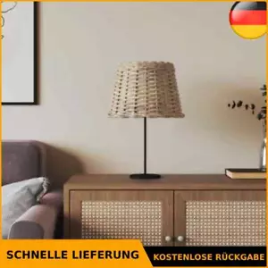 Lampenschirm Tischleuchte Ersatzschirm Stehlampe Schirm Korbweide vidaXL - Bild 1 von 49
