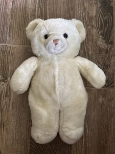 Vintage 1983 Gund 16” Well Loved Plush Stuffed White Tender Teddy Bear Korea - Picture 1 of 12
