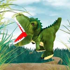Plush Dinosaur Hand Puppet with Movable Mouth T-Rex Stuffed Animal Puppet for... - Picture 1 of 7