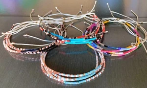 4 Styles Handmade Friendship Miyuki Glass Seed Beads Adjustable Bracelets New - Picture 1 of 33