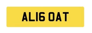 ALI GOAT Registration Plate          AL16 OAT     ALI Greatest Of All Time - Picture 1 of 1