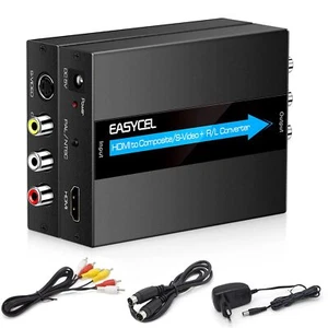 HDMI to S-Video RCA Converter, 1080P Input, Easy Installation, No Software Re... - Picture 1 of 10