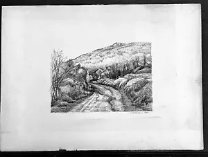 “Paesaggio Toscano” China Su Carta cm 40x30 (O.Ceppatelli) - Foto 1 di 3