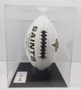 2021 NFL Rawlings Signature Football with display case NEW ORLEANS SAINTS - Picture 1 of 10