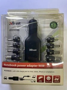 Chargeur Voiture DC Universel Alimentation pour Ordinateurs Portables 19.5V 4.61A avec Port USB 5V - Photo 1/12