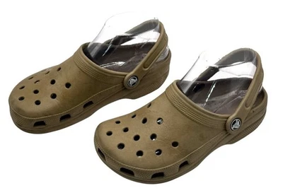 Crocs Zapatos Jóvenes Unisex 3 Niños 5 Niñas Tostado Sólido Clásico Zueco Retro Exterior Foto 1 de 4