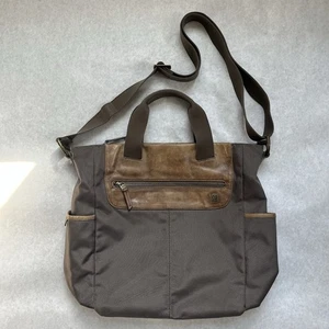 Tumi T-Tech Tote Bag 55112RM Tan Brown Zip Top Handle Messenger Crossbody Travel - Picture 1 of 24