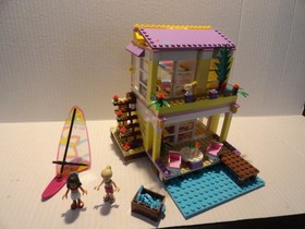 LEGO FRIENDS  # 41037 STEPHANIES BEACH HOUSE  COMPLETE - w/ MINI FIGURES