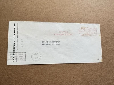 US 1965 Meter Cover (68) +1965 Toward-United-Europe Ad +Aliens Must Report Chop - Image 1 of 4