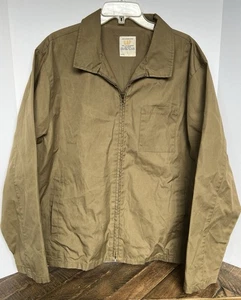 Gap Jacket Bomber Mens Large Workwear Lightweight Vintage Coat Tan Brown - Picture 1 of 16