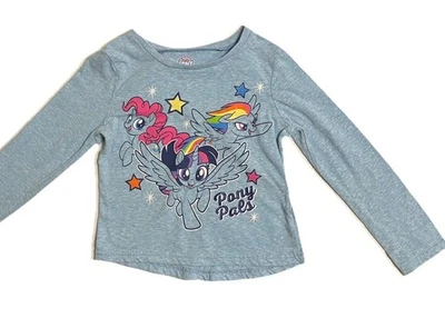 Camiseta manga larga My Little Pony para niños pequeños talla 4T con alas azul Foto 1 de 4