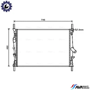 RADIATOR ENGINE COOLING FDA2589 FOR FORD TRANSIT/TOURNEO/Bus/Van H9FB 2.4L 4cyl - Picture 1 of 9