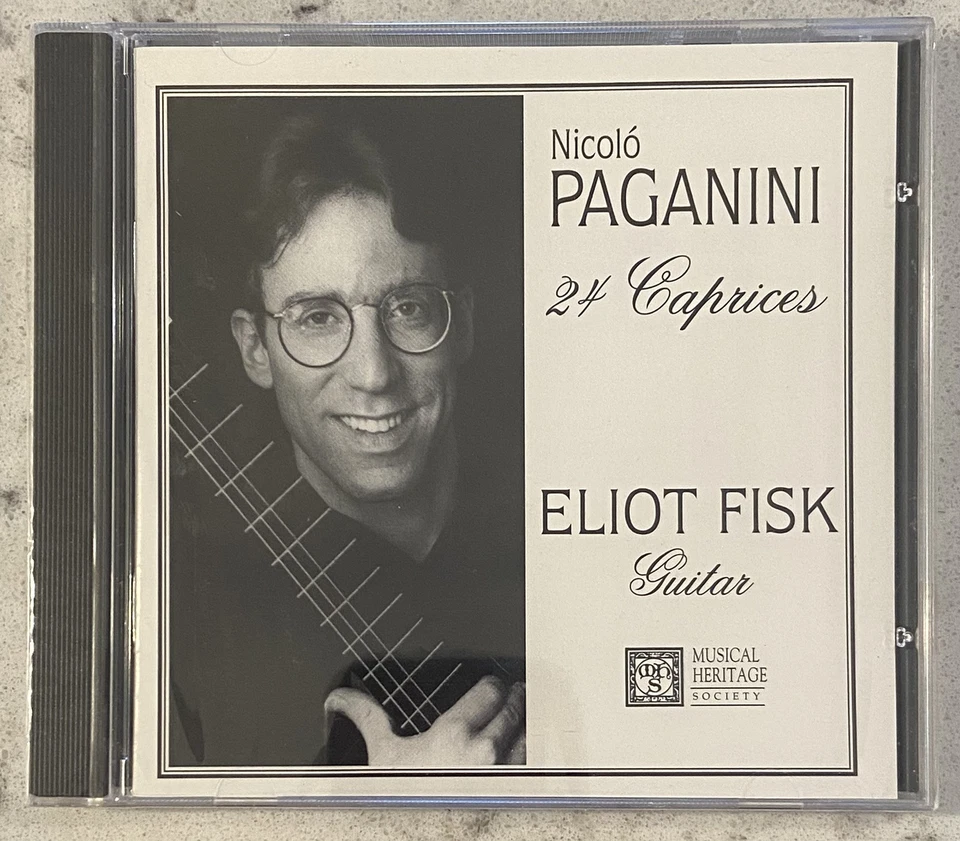 Nicolo Paganini 24 Caprices by Eliot Fisk 1994 Musical Heritage Society 513555y