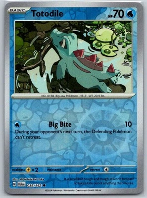 Totodile 039/162 Reverse Holo SV05: Temporal Forces NM - Image 1 of 2