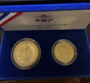 1886-1986 United States Liberty Proof Commemorative Coin Set - Picture 1 of 4