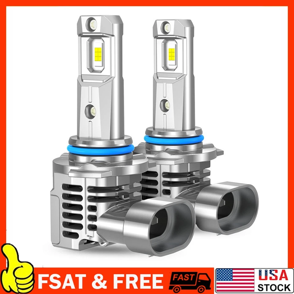 2x 9005 LED Headlight Super Bright Bulbs Kit White 6500K 360000LM High/Low Beam - Image 1 of 4