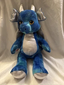 "Build A Bear Starbright Blue Dragon 2015 peluche de 18"" con alas plateadas" - Imagen 1 de 24