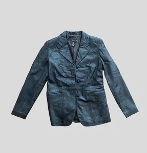 Croft & Barrow Women Small Lambskin Leather Button Jacket - Picture 1 of 5