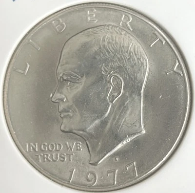 1977 D Eisenhower Dollar (AU) **Free Shipping** - Image 1 of 2