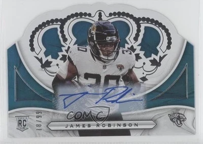 2020 Panini Chronicles Crown Royale Rookie /99 James Robinson #CR-10 Auto RC - Image 1 of 2