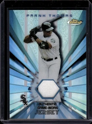2002 Topps Finest Jersey Relics #FRJ-FT Frank Thomas MEM Chicago White Sox 44957 - Image 1 of 2