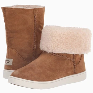 Size 9.5 UGG Mika Classic Suede Chestnut Women's Boots - Picture 1 of 9