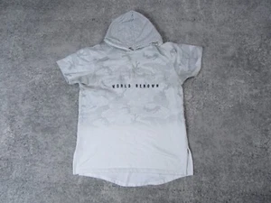 Staple Hoodie Shirt Mens Medium White Solid Camouflage Pigeon Street Hype* - Picture 1 of 12