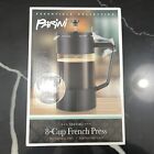 Parini 8 Cup FRENCH PRESS Plunger Coffee Tea Borosilicate Glass Stainless Steel