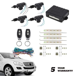 Universal 4 Door Central Lock Locking System Car Keyless Entry Kit & Actuator US - Bild 1 von 12