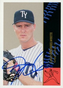 1995 Tampa Yankees JAMES MUSSELWHITE Signed Card autograph POMPANO BEACH, FL