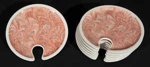 Villeroy & Boch Medici Nr. 2 Lachs Marmor Vorspeiseteller mit Daumenhalter (8) - Bild 1 von 5