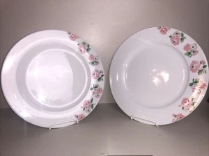 Cath Kidston Ashdown Rose Dinner Plates x2 27cm Floral Cottagecore Discontinued - Picture 1 of 10