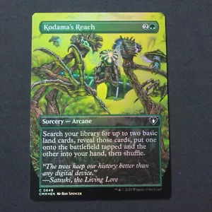 Kodama's Reach (sin fronteras) FOIL 649 MTG Commander Masters (CMM) común casi nuevo - Imagen 1 de 2