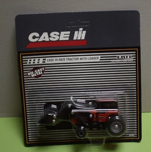 ERTL 1/64 Scale Case IH 8920 Tractor with Loader on Gray Striped Card - Picture 1 of 6