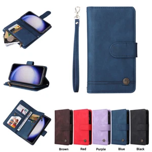 Fashion Flip Cover Leather Wallet Card Phone Case For Samsung A25 A15 A05S A54 - Picture 1 of 19