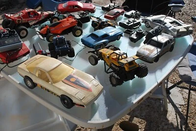 Large assortment of RC type Cars and Trucks for the Collector or Repair Shop - Image 1 of 4