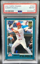 2001 Topps 50 Years Traded Albert Pujols PSA 8 NMMT St. Louis Cardinals RC #T247