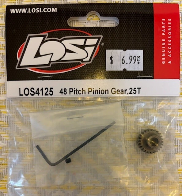 Losi Part #LOS4125: 48P, 25T Pinion Gear; NISP - Image 1 of 1