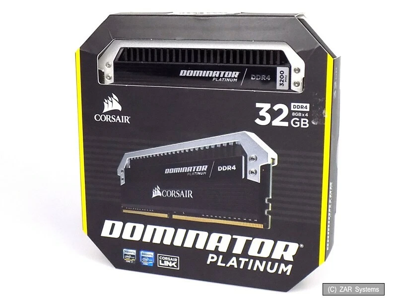 32GB Corsair Dominator Platinum CMD32GX4M4C3200C16 3200Mhz CL16 PC4-25600 DDR4 - Bild 1 von 1