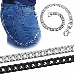 Stainless Steel Trouser Chain Biker Chain Wallet Silver Key Chain - Picture 1 of 1