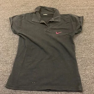 Nike Polo Golf and tennis Top Shirt - Womens Size L Black Faded - Picture 1 of 6
