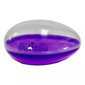 Easter Egg Large Purple Plastic Fillable Container Easter Basket Stuffer - Picture 1 of 14