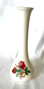 VTG Flower Bud Vase Floral Inscribed " South St. Louis Corkball Banquet 2-4-84 - Picture 1 of 8